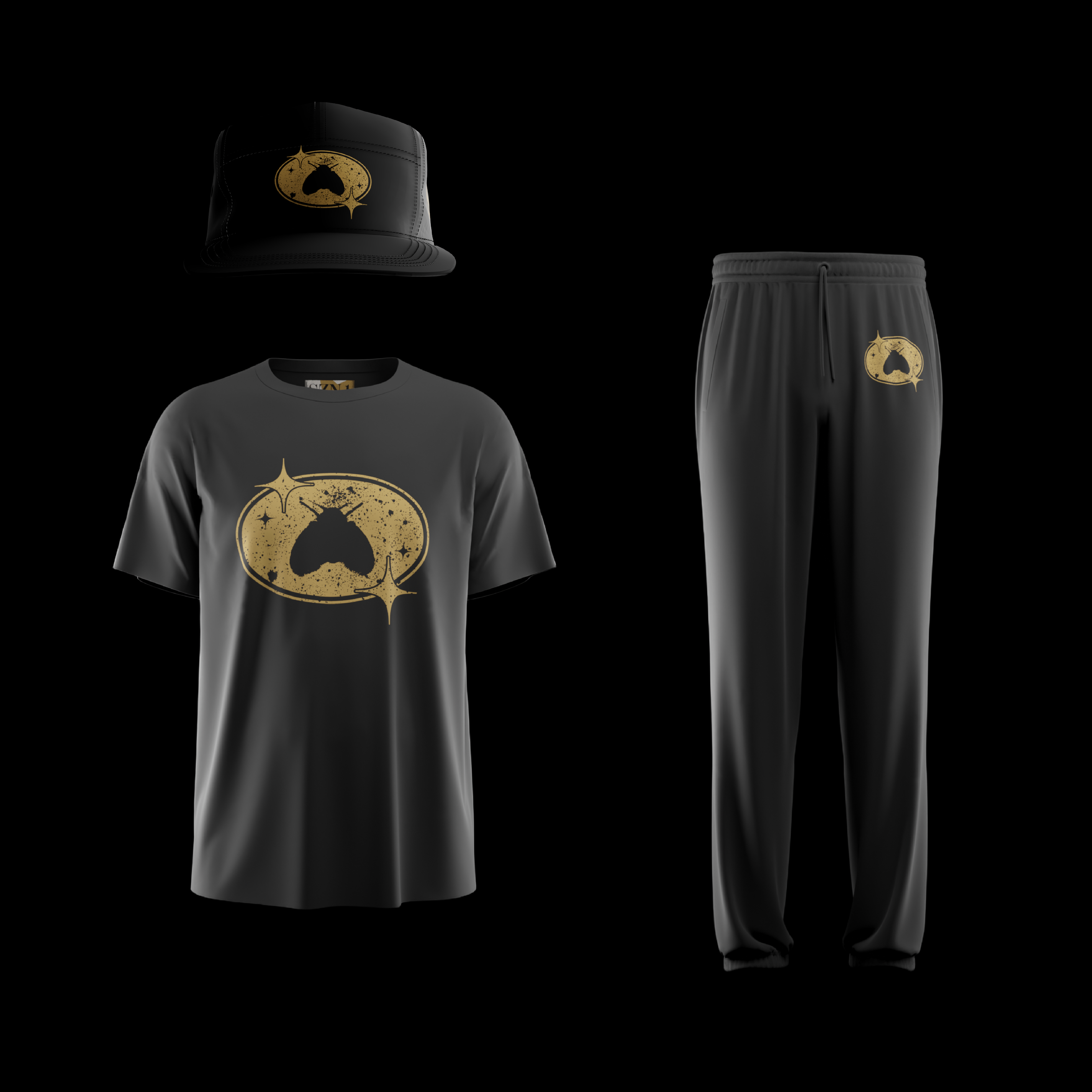 SZN 1: Hidden Matters | Dark Grey Bundle (T-Shirt + Sweatpants + Cap)